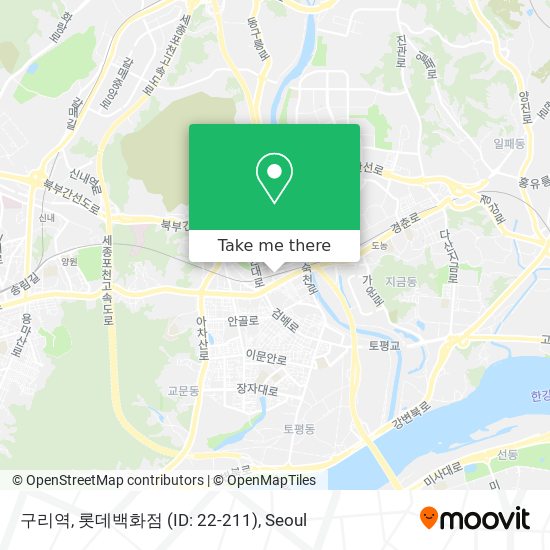 구리역, 롯데백화점 (ID: 22-211) map
