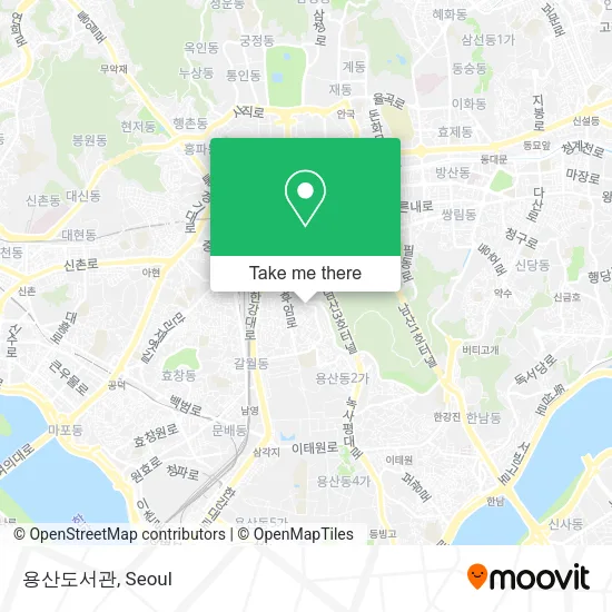 용산도서관 map