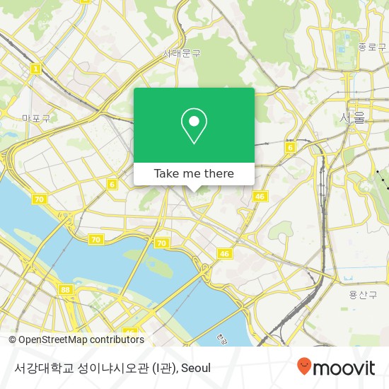 서강대학교 성이냐시오관 (I관) map