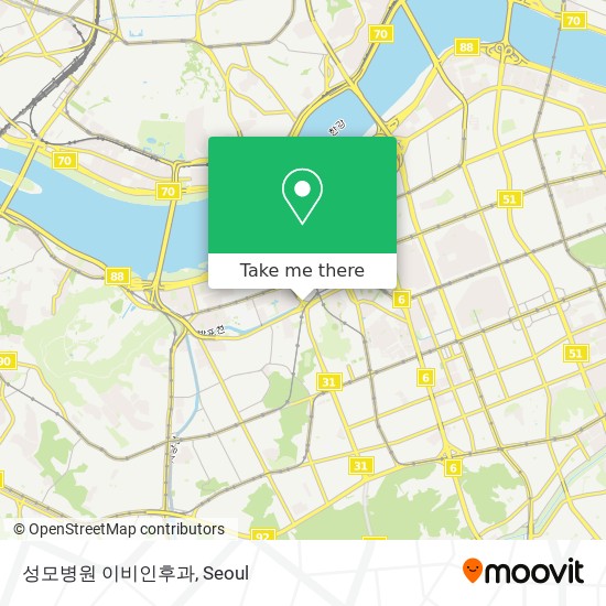 성모병원 이비인후과 map