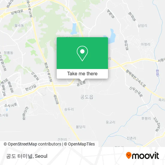 공도 터미널 map