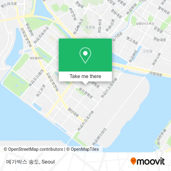 메가박스 송도 map