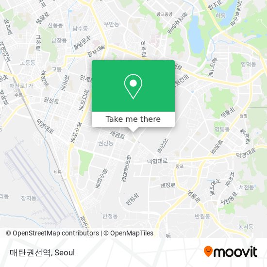 매탄권선역 map