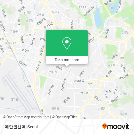매탄권선역 map