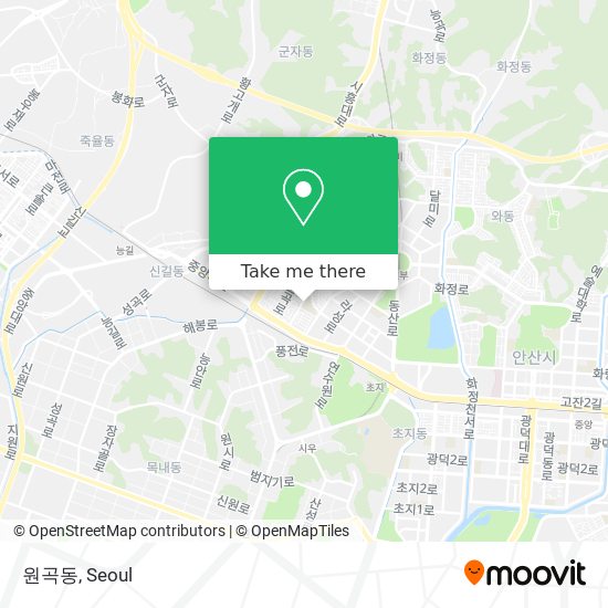 원곡동 map