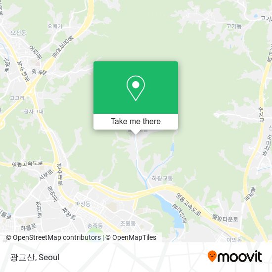 광교산 map