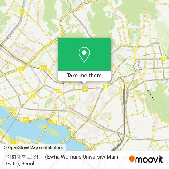 이화대학교 정문 (Ewha Womans University Main Gate) map