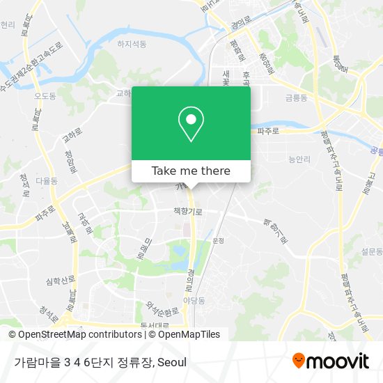 가람마을 3 4 6단지 정류장 map