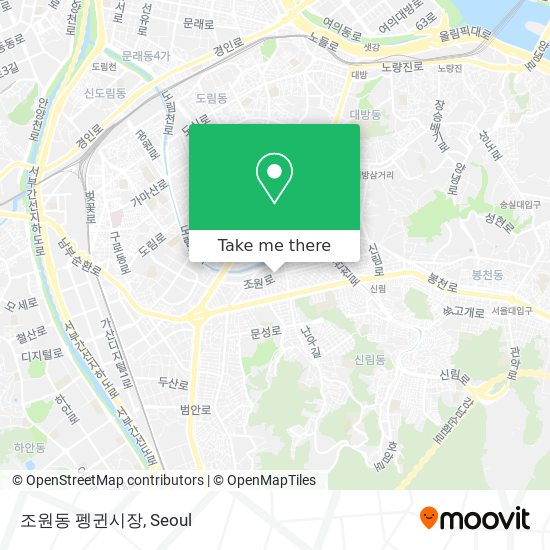 조원동 펭귄시장 map