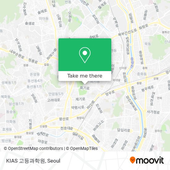 KIAS 고등과학원 map