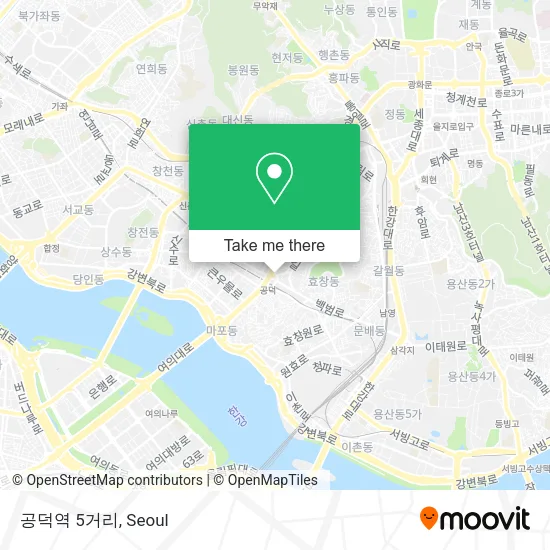 공덕역 5거리 map