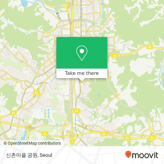 신촌마을 공원 map