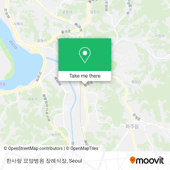 한사랑 요양병원 장례식장 map
