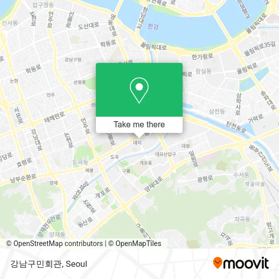 강남구민회관 map