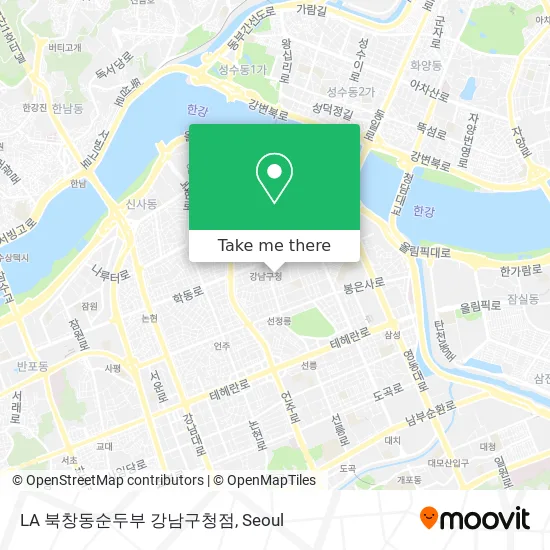 LA 북창동순두부 강남구청점 map
