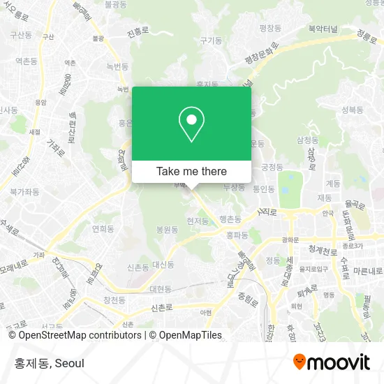 홍제동 map