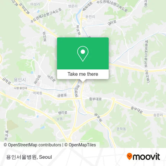 용인서울병원 map