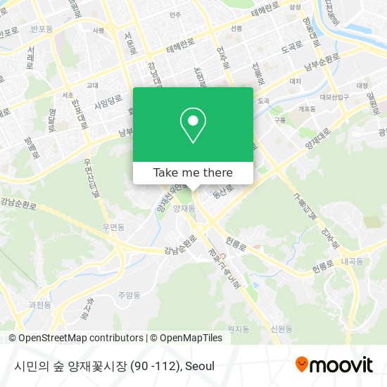 시민의 숲 양재꽃시장 (90 -112) map