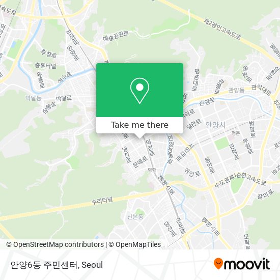 안양6동 주민센터 map