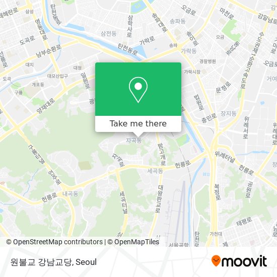 원불교 강남교당 map