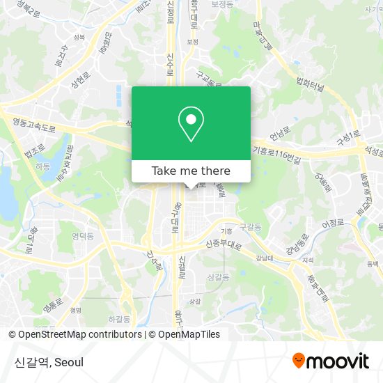 신갈역 map