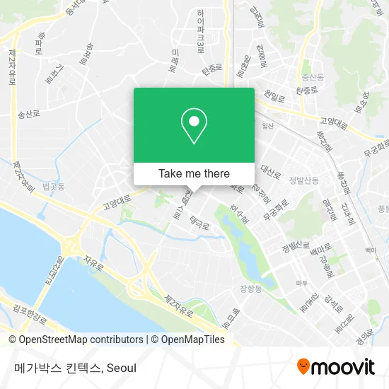 메가박스 킨텍스 map