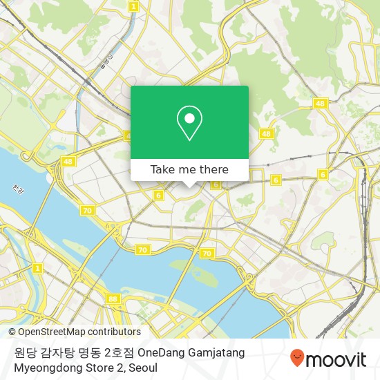 원당 감자탕 명동 2호점 OneDang Gamjatang Myeongdong Store 2 map