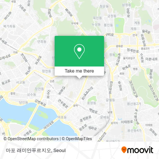 마포 래미안푸르지오 map