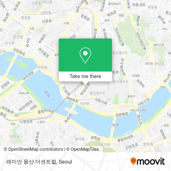 래미안 용산 더센트럴 map