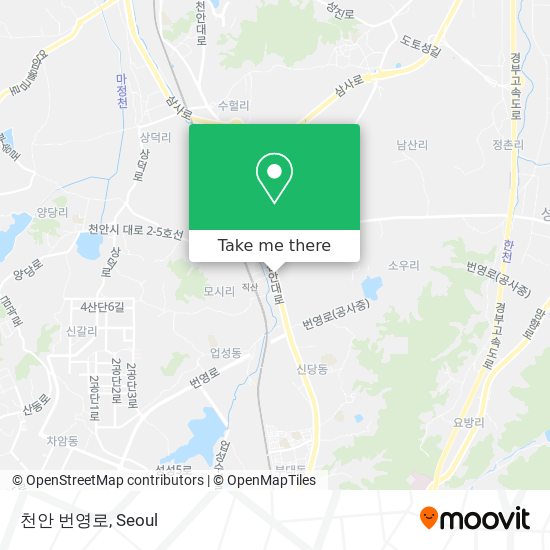 천안 번영로 map