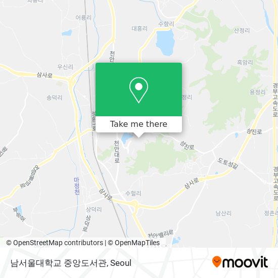 남서울대학교 중앙도서관 map