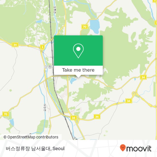 버스정류장 남서울대 map