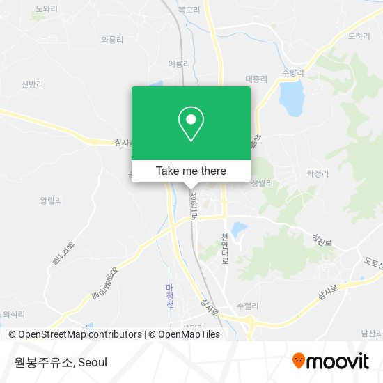 월봉주유소 map