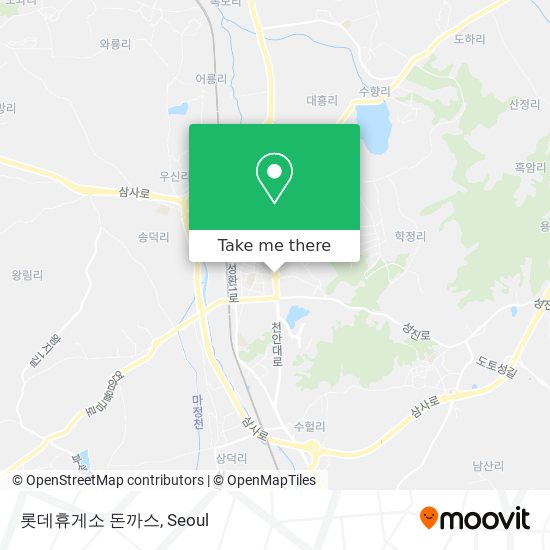 롯데휴게소 돈까스 map