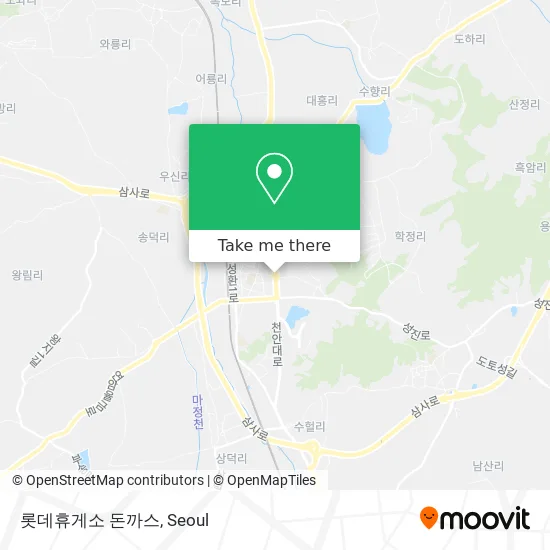 롯데휴게소 돈까스 map