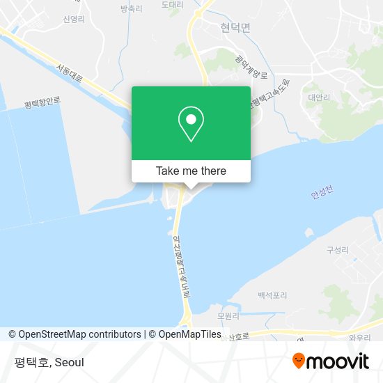 평택호 map