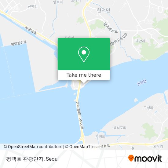 평택호 관광단지 map