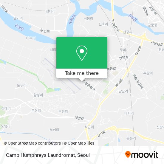 Camp Humphreys Laundromat map
