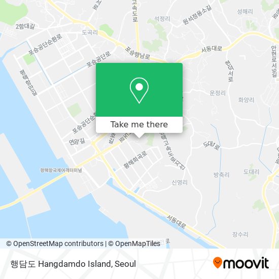 행담도 Hangdamdo Island map