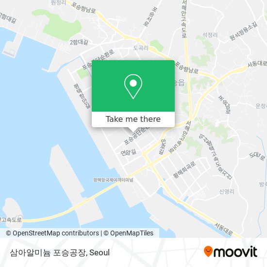 삼아알미늄 포승공장 map