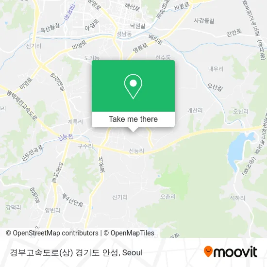 경부고속도로(상) 경기도 안성 map