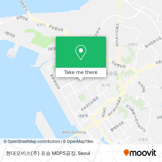 현대모비스(주) 포승 MDPS공장 map