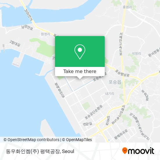 동우화인켐(주) 평택공장 map