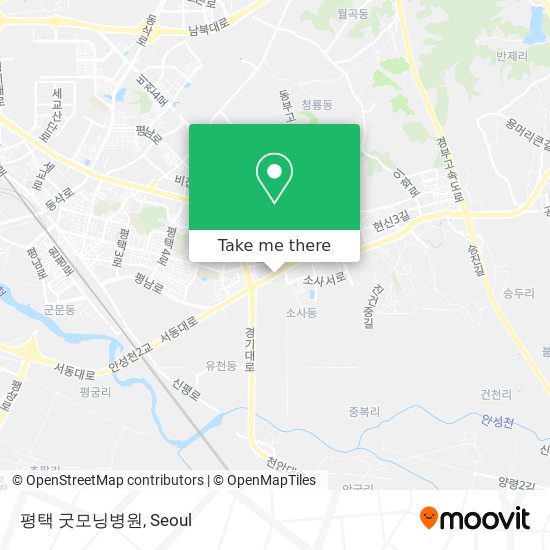 평택 굿모닝병원 map