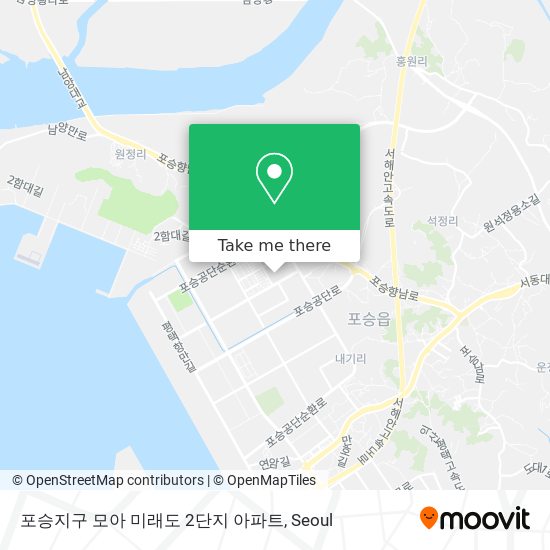포승지구 모아 미래도 2단지 아파트 map