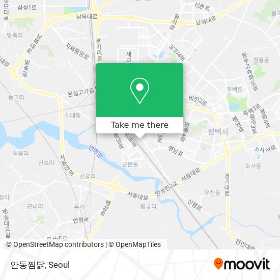 안동찜닭 map