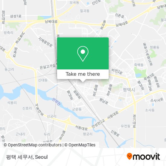 평택 세무서 map