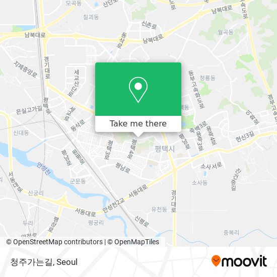 청주가는길 map