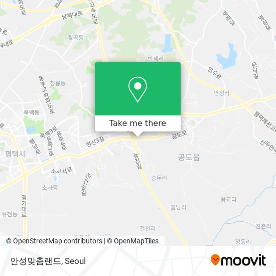 안성맞춤랜드 map