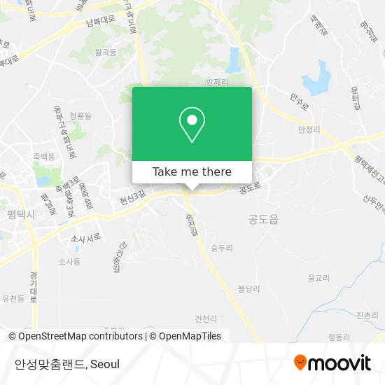 안성맞춤랜드 map